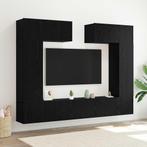 vidaXL Tv-meubelset 6 pcs Zwart eiken 100 x 30 x 30 cm, 100 tot 150 cm, Verzenden, Nieuw, Minder dan 100 cm