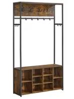 Industriële Kapstokkast met Schoenenrek en Bank 180 cm, Verzenden, Nieuw