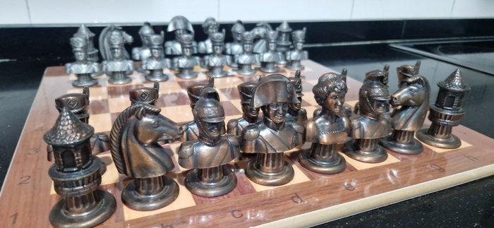 Schaakspel - Ajedrez de Colección de Lujo NAPOLEÓN - Hout en, Antiek en Kunst, Curiosa en Brocante