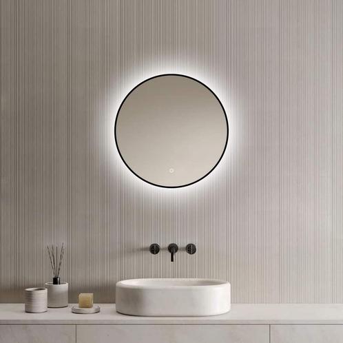 Loxa - Ronde Badkamerspiegel Ilona met Led 50cm, Huis en Inrichting, Woonaccessoires | Spiegels, Verzenden