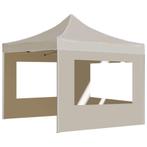 Partytent inklapbaar met wanden 3x3 m aluminium crme, Verzenden, Nieuw, 2 meter of meer, Partytent