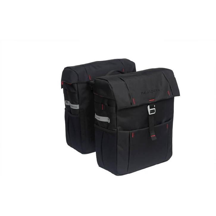 New Looxs dubbele fietstas Vigo black, Fietsen en Brommers, Fietsaccessoires | Fietstassen, Nieuw, Verzenden