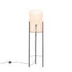 Scandinavische vloerlamp bamboe - Natasja, Huis en Inrichting, Lampen | Vloerlampen, Nieuw, Landelijk, 100 tot 150 cm