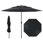 LIVSK Grote Tafelparasol - Kantelmechanisme - Handslinger -, Tuin en Terras, Verzenden, Nieuw
