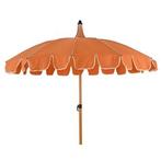 Parasol | Decoris | Ø 195 cm (Oranje, Rond), Tuin en Terras, Parasols, Verzenden, Nieuw
