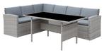 Loungeset Gardini Miami Grijs, Kunststof, Nieuw, Ophalen of Verzenden, Loungeset