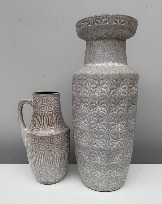 Scheurich - Vaas - Prisma / Hellas - Aardewerk - Twee, Antiek en Kunst, Kunst | Designobjecten