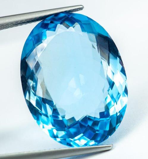 Zonder Minimumprijs Topaas - 33.02 ct - Antwerp Laboratory, Sieraden, Tassen en Uiterlijk, Edelstenen