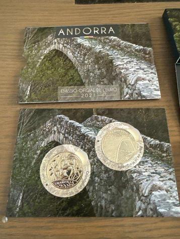 Andorra. Coin Card 2021/2022 Grandalla + Pont de le beschikbaar voor biedingen