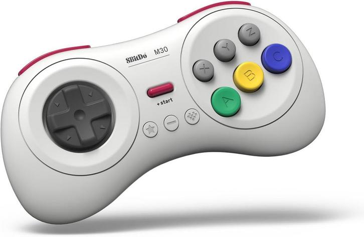 8BitDo M30 bluetooth controller wit, Spelcomputers en Games, Games | Pc, Verzenden