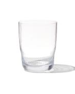 HEMA Waterglas Bergen streep reliëf 270ml, Verzamelen, Glas en Borrelglaasjes, Verzenden, Nieuw