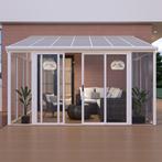 Aluminium Overkapping / Serre - Wit - Incl. Zijwanden & Schu, Verzenden, Nieuw