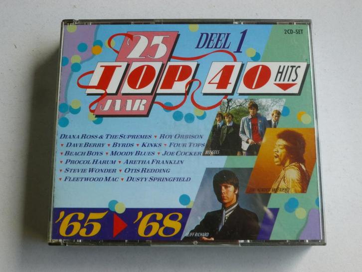 25 Jaar Top 40 Hits - Deel 1 / 1965 -1968 (2 CD), Cd's en Dvd's, Cd's | Verzamelalbums, Zo goed als nieuw, Verzenden