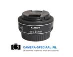 Canon EF-S 24mm F2.8 STM lens met 12 maanden garantie, Audio, Tv en Foto, Ophalen of Verzenden, Zo goed als nieuw, Standaardlens