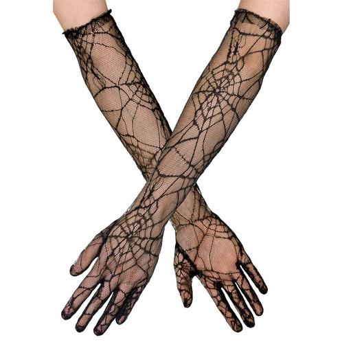 Halloween Handschoenen Spinnenweb, Hobby en Vrije tijd, Feestartikelen, Nieuw, Verzenden