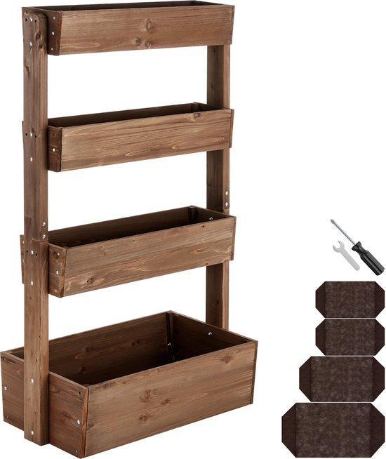 2dekans | tectake® Verticale Tuin Flora - Met 4, Tuin en Terras, Bloembakken en Plantenbakken, Zo goed als nieuw, Ophalen of Verzenden