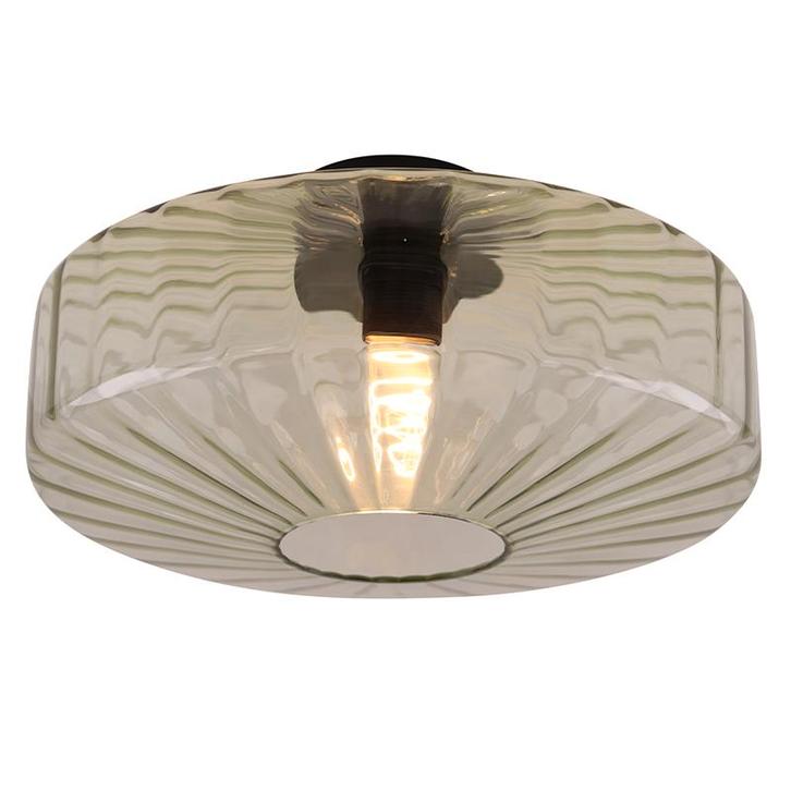 Design plafonnière groen, Sevda, Huis en Inrichting, Lampen | Plafondlampen, Nieuw, Glas, Ophalen of Verzenden