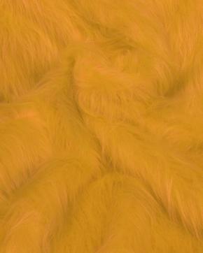 Imitatie Bont Langharig Eigeel, Hobby en Vrije tijd, Stoffen en Lappen, Geel, Nieuw