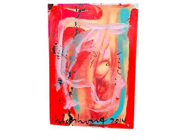 Veiling - Peter Klashorst | Abstract Mixed Media op Papier (, Antiek en Kunst, Kunst | Schilderijen | Abstract