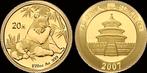 China goud 20 yuan 2007 Panda proof goud, Postzegels en Munten, Verzenden
