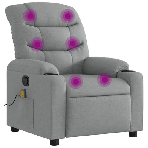 Lichtgrijze Massagestoel : Ontspanning! Tweedekansje OP=OP, Huis en Inrichting, Stoelen, Grijs, Nieuw, Ophalen of Verzenden