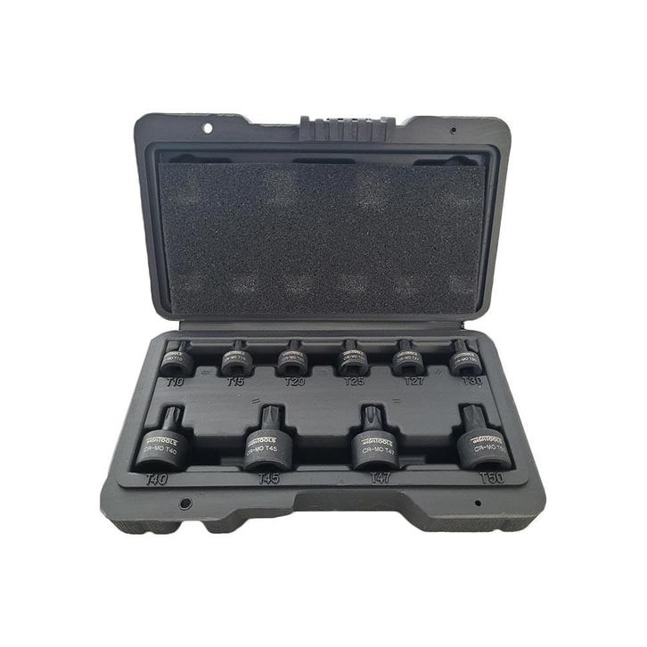 Stubby Torx Kracht Doppenset 10-delig - 1/4 3/8, Auto diversen, Autogereedschap, Nieuw, Verzenden