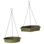 Set hangende voer- en waterbak - Badschalen    - Huis en, Verzenden, Nieuw