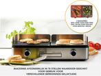 DOMO DO9259G Grillplaat Barbecue Genius - 2 temperatuurzones, Huis en Inrichting, Verzenden, Nieuw