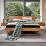 Forestales Manhattan Wild Eiken Massief Houten Zweefbed - 16, Huis en Inrichting, Nieuw