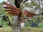 sculptuur, Schitterende uil - Oehoe - Spanwijdte 96 cm -