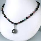 Halsketting Zilver Parel - Gemengde edelstenen - Tahiti, Nieuw