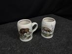 2 x pul met jachttaffereel - Zwijn/ hert - Beker (2) - - -, Verzamelen, Nieuw