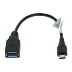 USB-C OTG Adapterkabel - USB 3.2 Gen 1 - 0,2 meter - Zwart, Nieuw, Ophalen of Verzenden