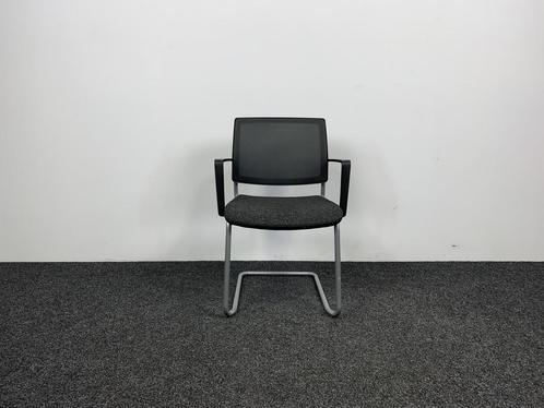 Vergaderstoel Gispen Zinn Zwart, Huis en Inrichting, Stoelen, Zwart, Gebruikt, Ophalen of Verzenden