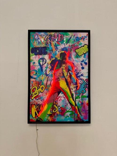 LEDMansion (1995) - Neon Rhapsody | XL 60x90cm | Led Wall, Antiek en Kunst, Kunst | Schilderijen | Modern