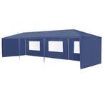 Paviljoen partytent met 8 zijwanden 9x3x2,55 m donkerblauw, Verzenden, Nieuw