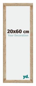 Fotolijst 20x60 cm - Goud - MDF - Catania, Huis en Inrichting, Woonaccessoires | Lijsten, Verzenden, Nieuw