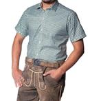 Trachtenhemd Korte Mouw Leopold Groen Geblokt, Kleding | Heren, Carnavalskleding en Feestkleding, Ophalen of Verzenden, Nieuw