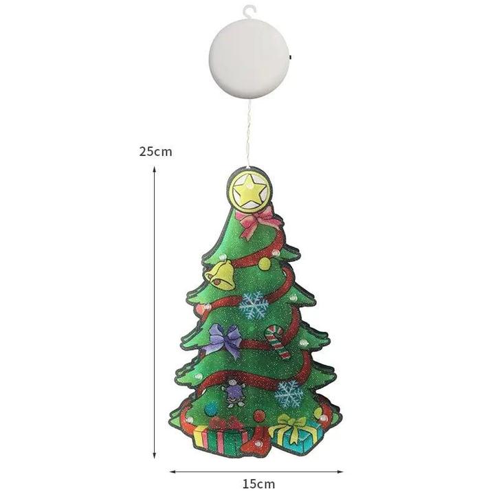Raamverlichting Kerstboom (Verlichting voor binnen), Diversen, Kerst, Nieuw, Ophalen of Verzenden