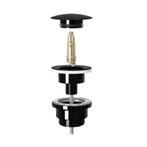 REA Universele klik-klak afvoerplug - metallic zwart - mo..., Ophalen of Verzenden, Nieuw