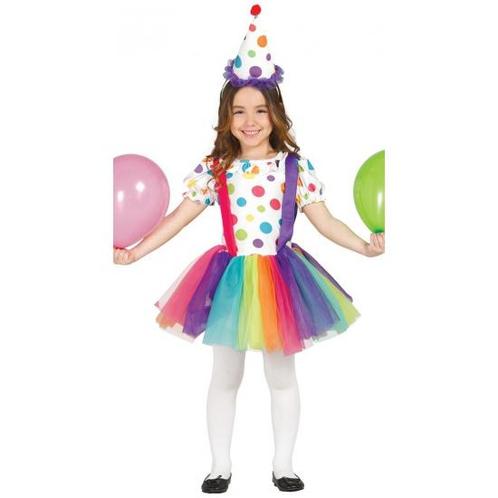 Verkleedkleding clown jurk voor meisjes - Clown kleding, Kinderen en Baby's, Carnavalskleding en Verkleedspullen, Ophalen of Verzenden