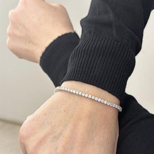 Armband - 18 karaat Witgoud - Diamanten, Sieraden, Tassen en Uiterlijk, Armbanden