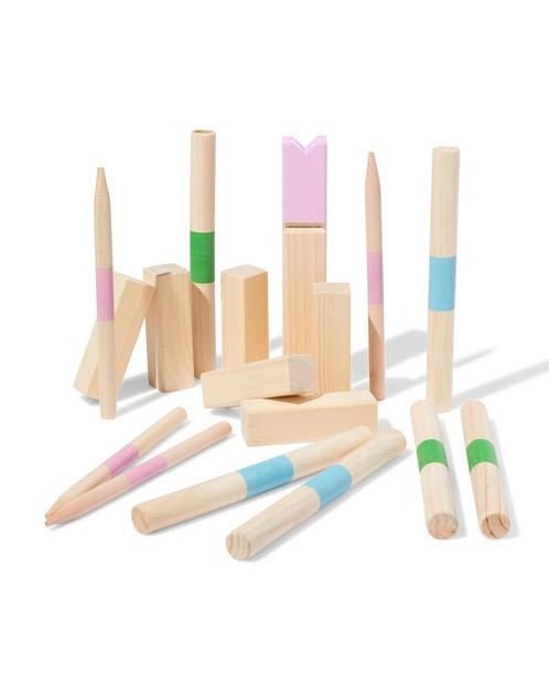 HEMA Kubbspel van €18.99 voor €13 sale, Kinderen en Baby's, Speelgoed | Buiten | Los speelgoed, Nieuw, Verzenden