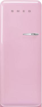 Smeg FAB28LPK6 retro jaren 50 koelkast - roze - linksdraaien, 150 tot 200 liter, Verzenden, 60 cm of meer, Met aparte vriezer