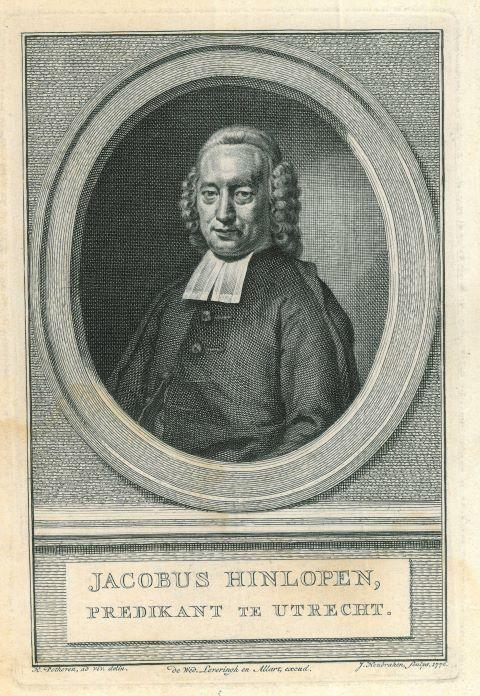 Portrait of Jacobus Hinlopen, Antiek en Kunst, Kunst | Etsen en Gravures