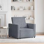 vidaXL Enkele Slaapbank Donkergrijs 90 x 165 x 87 cm Fluweel, Huis en Inrichting, Fauteuils, Verzenden, Nieuw