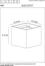 Lucide XIO Wandlamp - LED Dimb. - G9 - 1x4W 2700K -, Huis en Inrichting, Lampen | Wandlampen, Ophalen of Verzenden, Nieuw