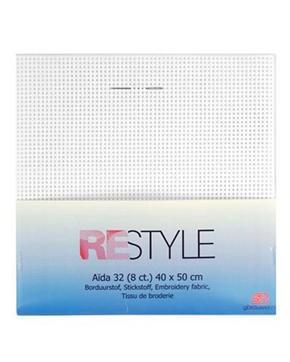 Borduurstof Aïda Wit 32 (8 ct) 40x50 cm, Hobby en Vrije tijd, Stoffen en Lappen, Wit, Nieuw