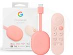 Google Chromecast met Google TV (4K) Sunrise Pink in Doos, Ophalen of Verzenden, Zo goed als nieuw