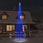 vidaXL Vlaggenmast kerstboom 1134 LEDs blauw 800 cm, Diversen, Kerst, Verzenden, Nieuw